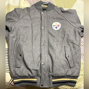 Steelers NFL Pro Line Wool Heavyweight Jacket